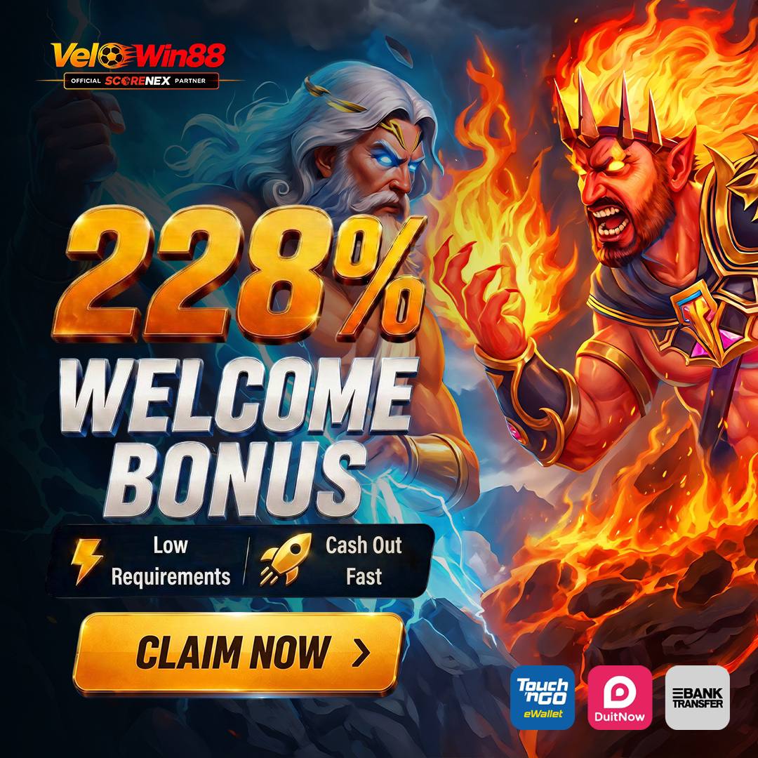VELOWIN88 228% welcome bonus offer 2